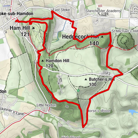 Stoke-sub-Hamdon - Ham Hill - Hamdon Hill - Hedgecock Hill