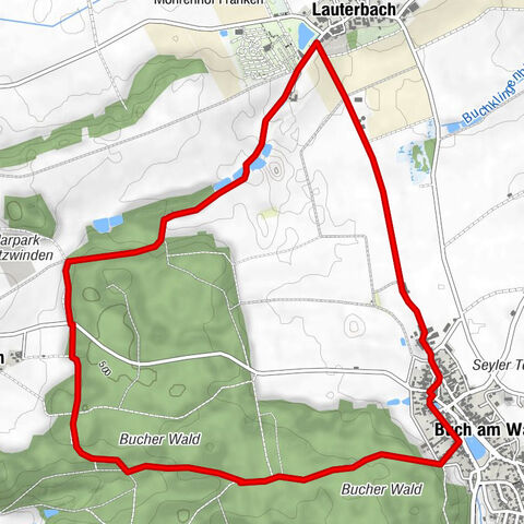 Geslau - Kleine Seekneipe - Lauterbach - Buch am Wald
