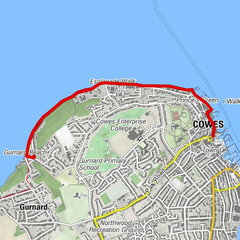 East Cowes - Cowes - Egypt Point - The Woodvale