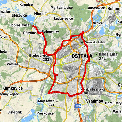 Děhylov - U Žáby - Hladový vrch - Nanebevzetí Panny Marie