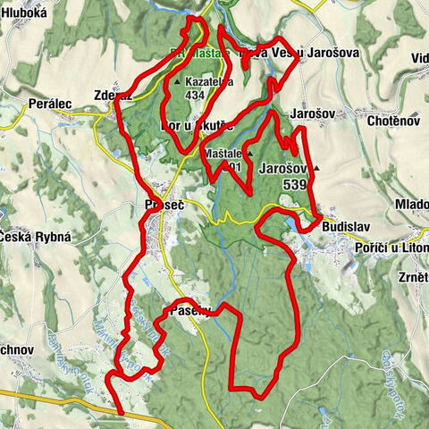 Františky - Jarošov - Maštale - Polanka
