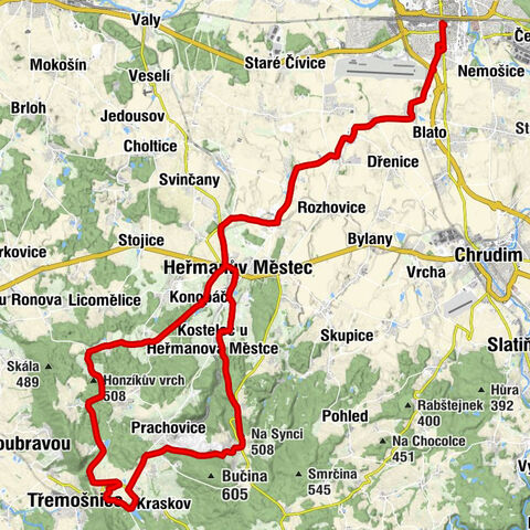 Pardubice - Heřmanův Městec - Zvěstování Panně Marii - Na Synci