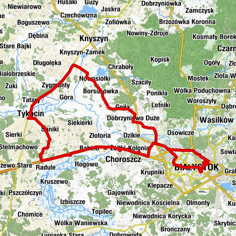 Osiedle Traugutta - Kościół pw. Zwiastowania Najświętszej Maryi Panny - Cerkiew pw. Podwyższenia Krzyża Świętego - Białystok