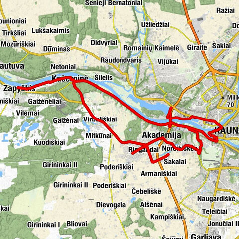 Ringaudai - Kačerginė - Zapyškis - Kauno Švč. Mergelės Marijos Ėmimo į dangų bažnyčia
