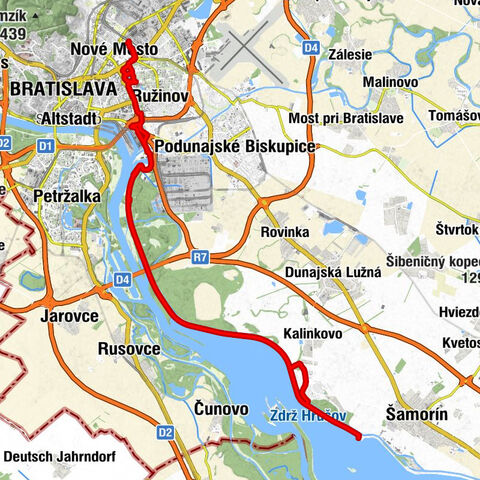 Bratislava-Nové Mesto - Nové Mesto - Bratislava - Staré Mesto