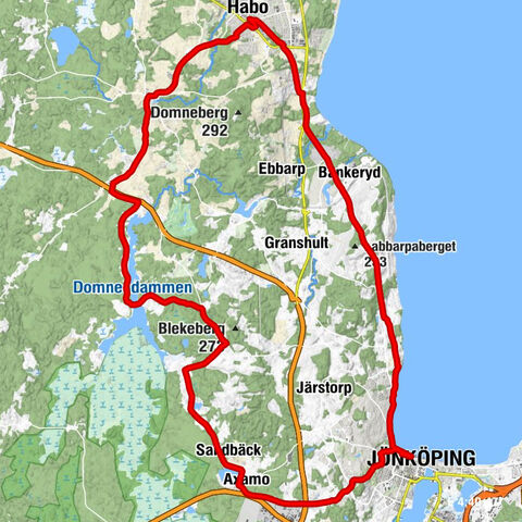 Habo - Stationen Habo - Habo kyrka - Sankt Johannes kyrka