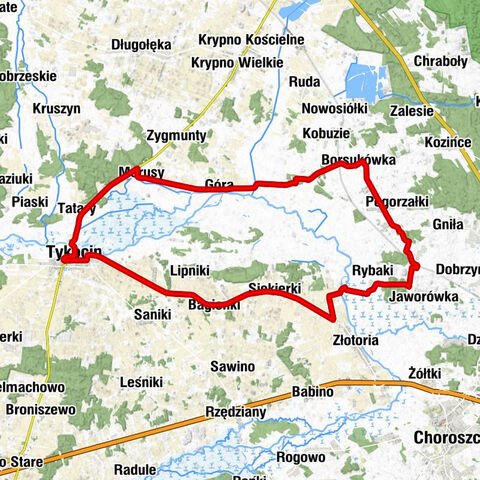 Borsukówka - Kaplica pomocnicza - Kaplica pw. Świętej Anny - Kaplica pw. Najświętszej Maryi Panny Królowej Polski