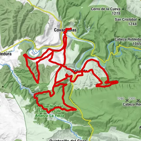 Covarrubias - Ermita de Redonda - Iglesia de San Esteban - Ermita de Santa María