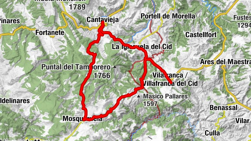 Vilafranca / Villafranca del Cid - Ermita de Santa Bárbara - Santuari de la Mare de Déu de Llosar - Ermita Romànica de Sant Miquel - La Pobla
