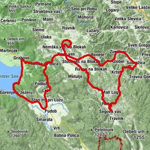 Hrib - Loški Potok - Gostilna pri Lukatu (Gornik Jože s.p.) - Sv. Volbenk - Sveti Vincencij Fererski