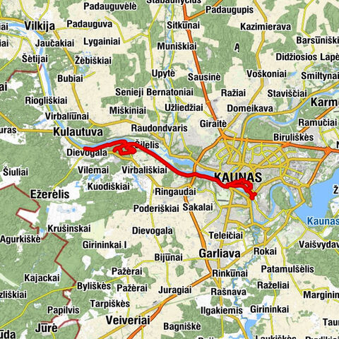 Kaunas - Kauno Šv. arkangelo Mykolo (Įgulos) bažnyčia - Kauno Šv. Gertrūdos bažnyčia - Kauno evangelikų liuteronų bažnyčia