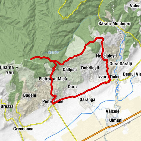 Izvoru Dulce - Clondiru de Sus - Pietroasele - Pietroasa Mică