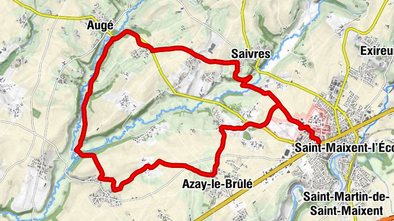 Saivres - Verrière - Azay-le-Brûlé - Chamier