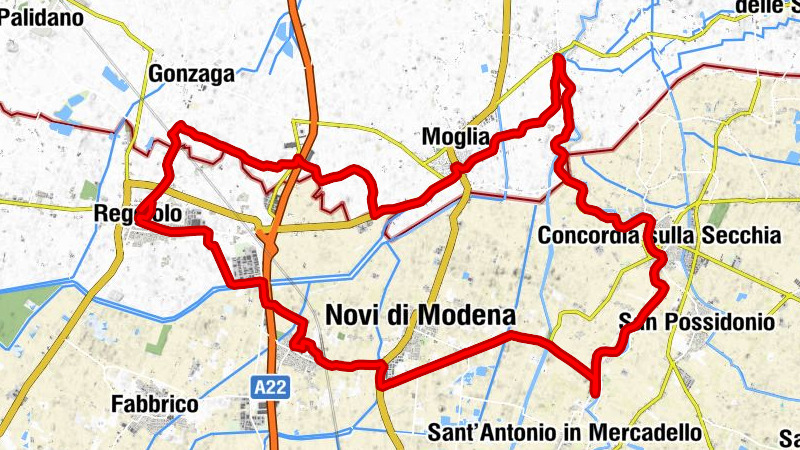 Gonzaga-Reggiolo - Agnella - Cavriana - Novi di Modena