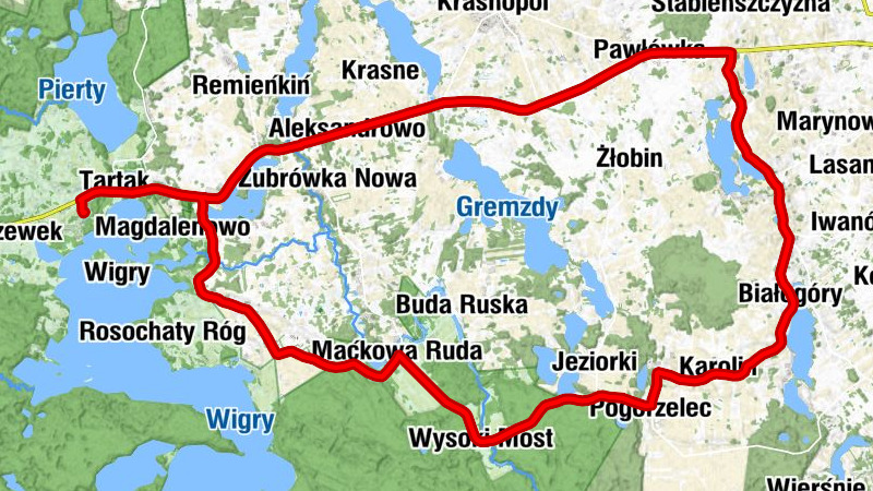 Stary Folwark - Tartak - Ryżówka - Warszawa