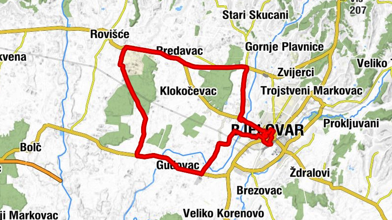 Bjelovar - Činovničke vile - Crkva Gospe Žalosne