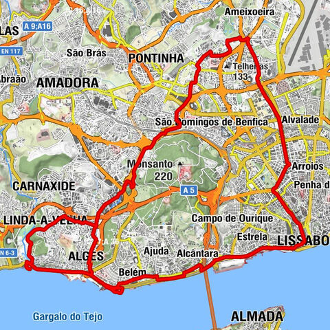 Cruz Quebrada - Igreja da Luz - Igreja São João Baptista - Igreja de Nossa Senhora da Vitória