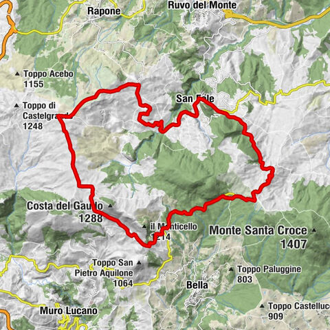 San Fele - Passo delle Crocelle - Cascate dë i ggemèllë - Tipicamente