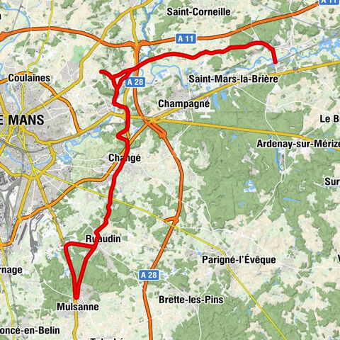 Bar de la Gare - Montfort-le-Gesnois - Église Saint-Jacques - Église Saint-Martin