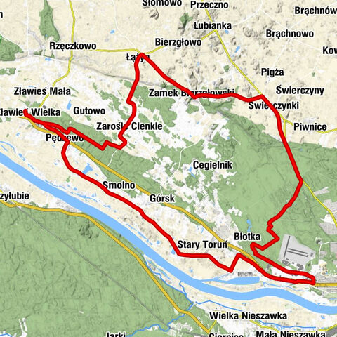 Zławieś Wielka - Kościół pw. Świętego Walentego - Kaplica cmentarna - Kaplica pw. Świętej Barbary