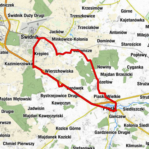 Świdnik - Osiedle Wschód - Osiedle Brzeziny II - Piaski