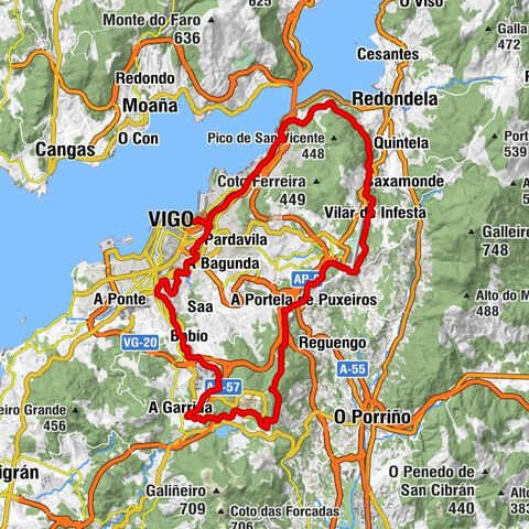 Vigo-Guixar - Vigo - Laxe - Alto do Faquiño