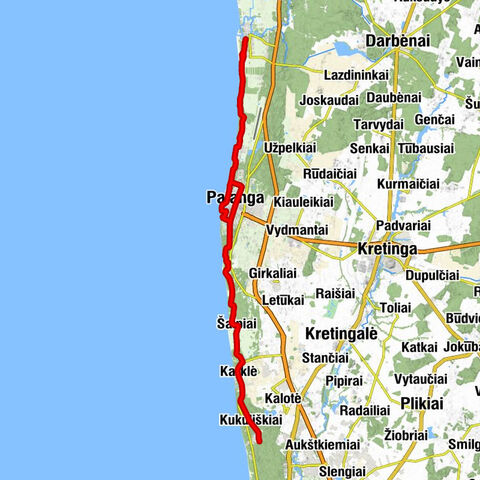 Giruliai - Kukuliškiai - Palanga