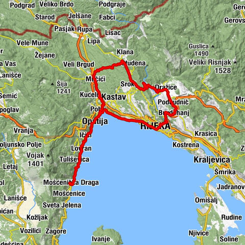 Mošćenička Draga - crkva svetog Jurja mučenika - crkva svetog Nikole - crkva Gospe Lurdske