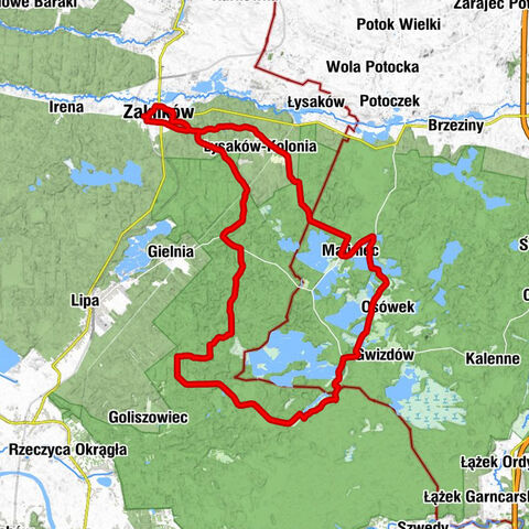 Zaklików - Kościół pw. Trójcy Przenajświętszej - Karczma Kochany - Kochany