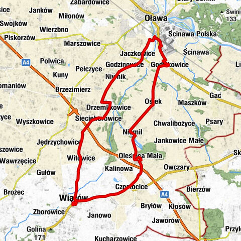 Wiązów - Kapica Cmentarna - Kościół pw. św. Wawrzyńca - Kościół św. Marii Magdaleny
