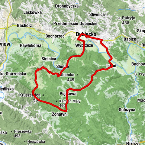 Dubiecko - Zajazd Dworski Młyn - Kościół pw. św. Jana Kantego - Kościół pw. Matki Bożej Królowej Polski