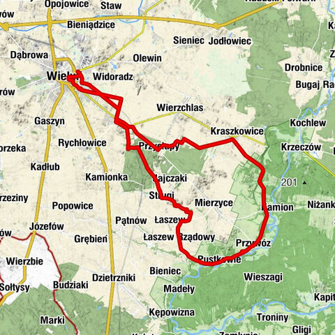 Wieluń - Kościół pw. Świętego Wojciecha - Dom Przyjęć Okolicznościowych - Osiedle Stodolniana