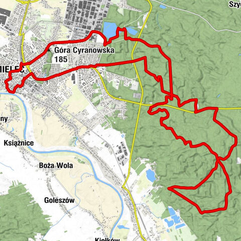 Mielec - Bazylika pw. Świętego Mateusza Apostoła i Ewangelisty - Kościół pw. Świętego Marka nad Wisłoką - Góra Cyranowska