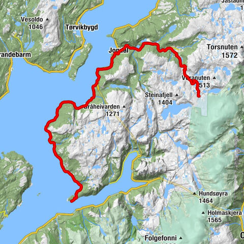 Jondal - Kolgrovhaugen - Jondal kyrkje - Jondal ferjekai