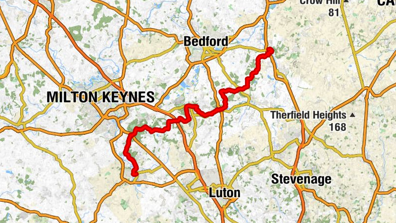 Leighton Buzzard - Leighton Buzzard Golf Club - Methodist Chapel - Sandy Baptist Church