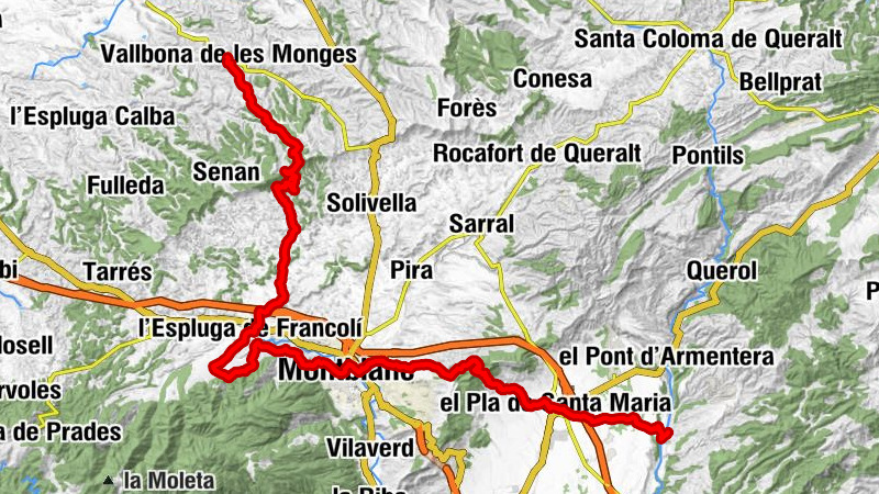 Santes Creus - Església de l'Hospital de Santa Magdalena - Convent de la Serra - Santa Maria