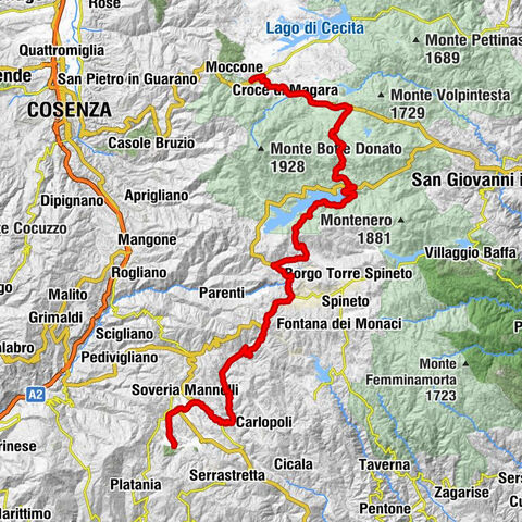 Camigliatello Silano - Croce di Magara - San Nicola Silano - Decollatura