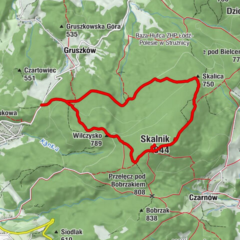 Kowary - Ostra Mała - Skalnik - Gruszków