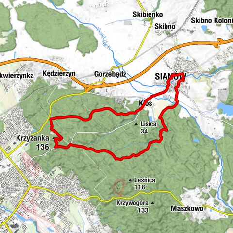 Sianów - Krzyżanka - Kaplica pw. Matki Bożej Trzykroć Przedziwnej - Osiedle Piastów