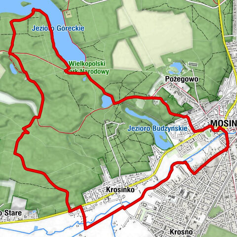 Mosina - Krosinko - Osowa Góra - Budzyń