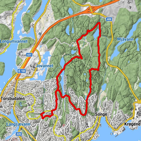 Engekjær - Arendal - Nyli - Bjorendal