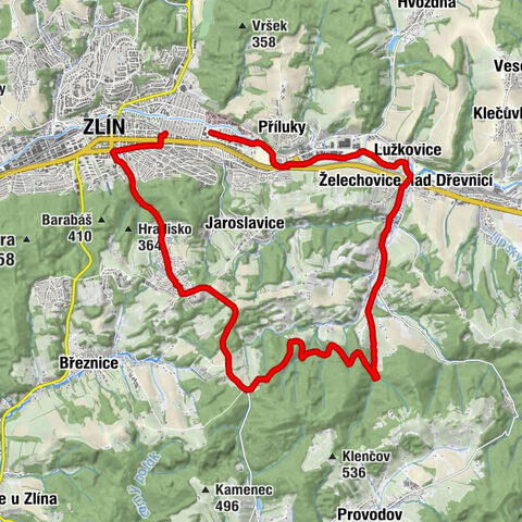 Zlin-Zelene-Pindula-Kudlov-Zlin