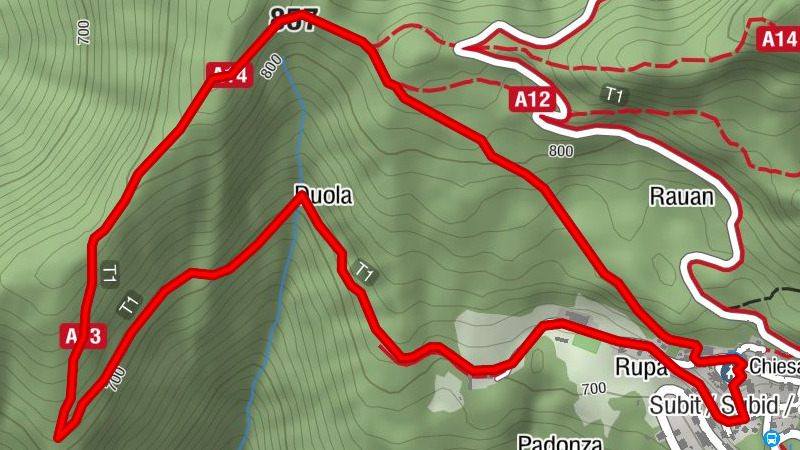 The path of the Agane and edible herbs