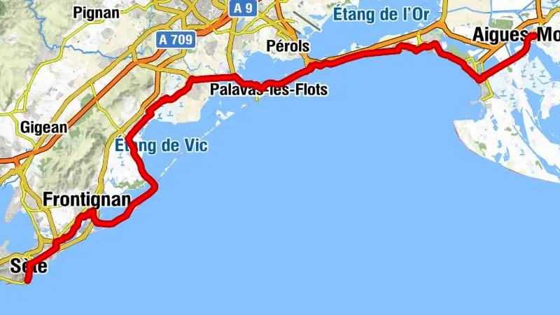 VIARHÔNA FROM AIGUES-MORTES TO SÈTE