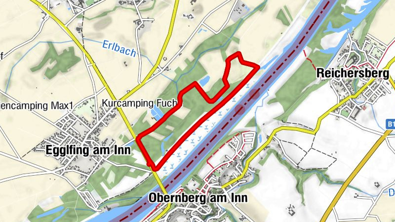 Winter circular hike around Bad Füssing on January 19, 2025