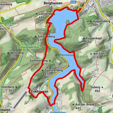 Rundweg um den Hennesee A8