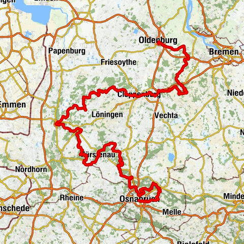 Radroute der Megalithkultur