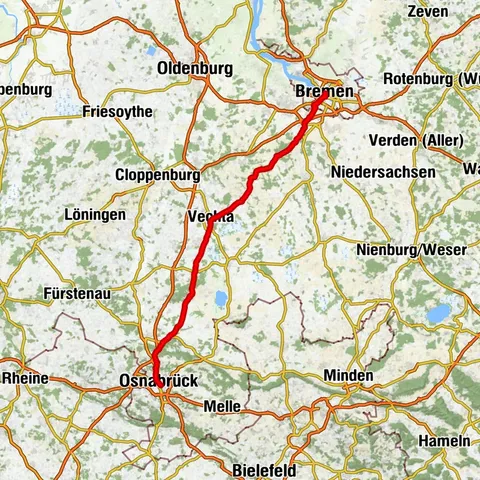 D-Route 7 - Östlicher Verlauf