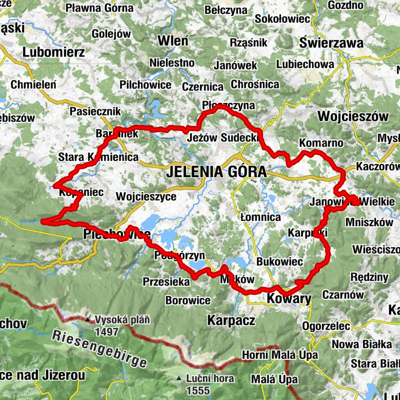 Die Ortsumfahrung von Jelenia Góra / Hirschberg
