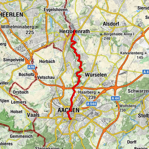 Hiking in the Wurm Valley - from Herzogenrath to Aachen